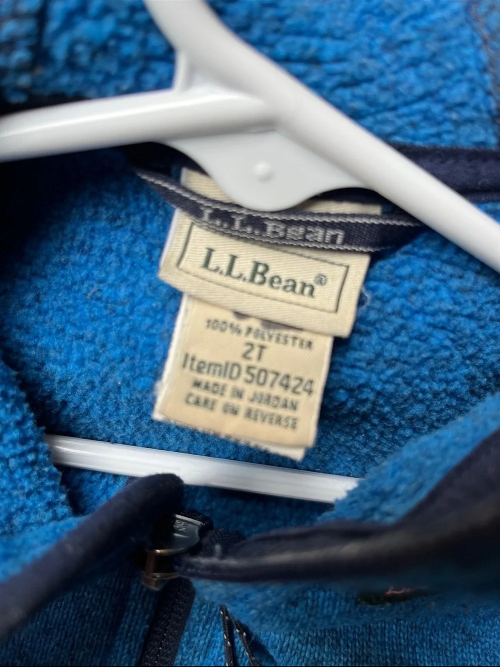 LL Bean fleece hoodie size 2t